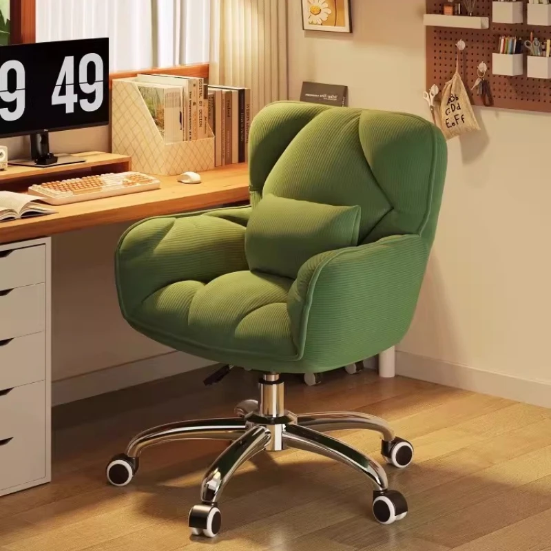 

Shipping Comfy Office Chair Mobile Designer Leather Arm Pedicure Rolling Office Chair Study Luxury Chaise Bureau Furniture