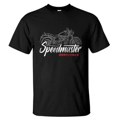 T-shirt de manga curta masculina, Triumphs, Bonneville, Speedmaster, 2002-2024, 100% algodão, casual, verão, Cool Tee, S-3XL, 2024