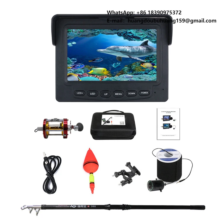 

Wholesale 4.5m Rod Screen Reel Set Underwater Caea Fnder Fishing Finder Rod Combo