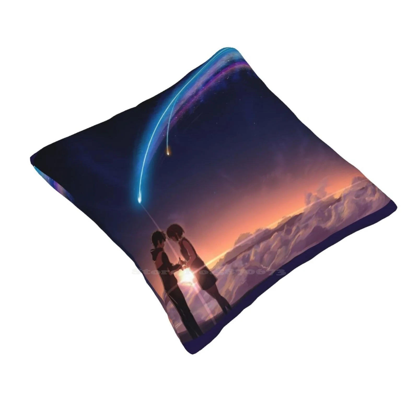 Kimi No Na Wa / Your Name Home Sofa Car Waist Throw Pillowcase Yourname Your Name Kiminonawa Kimi No Na Wa Phone Mobile