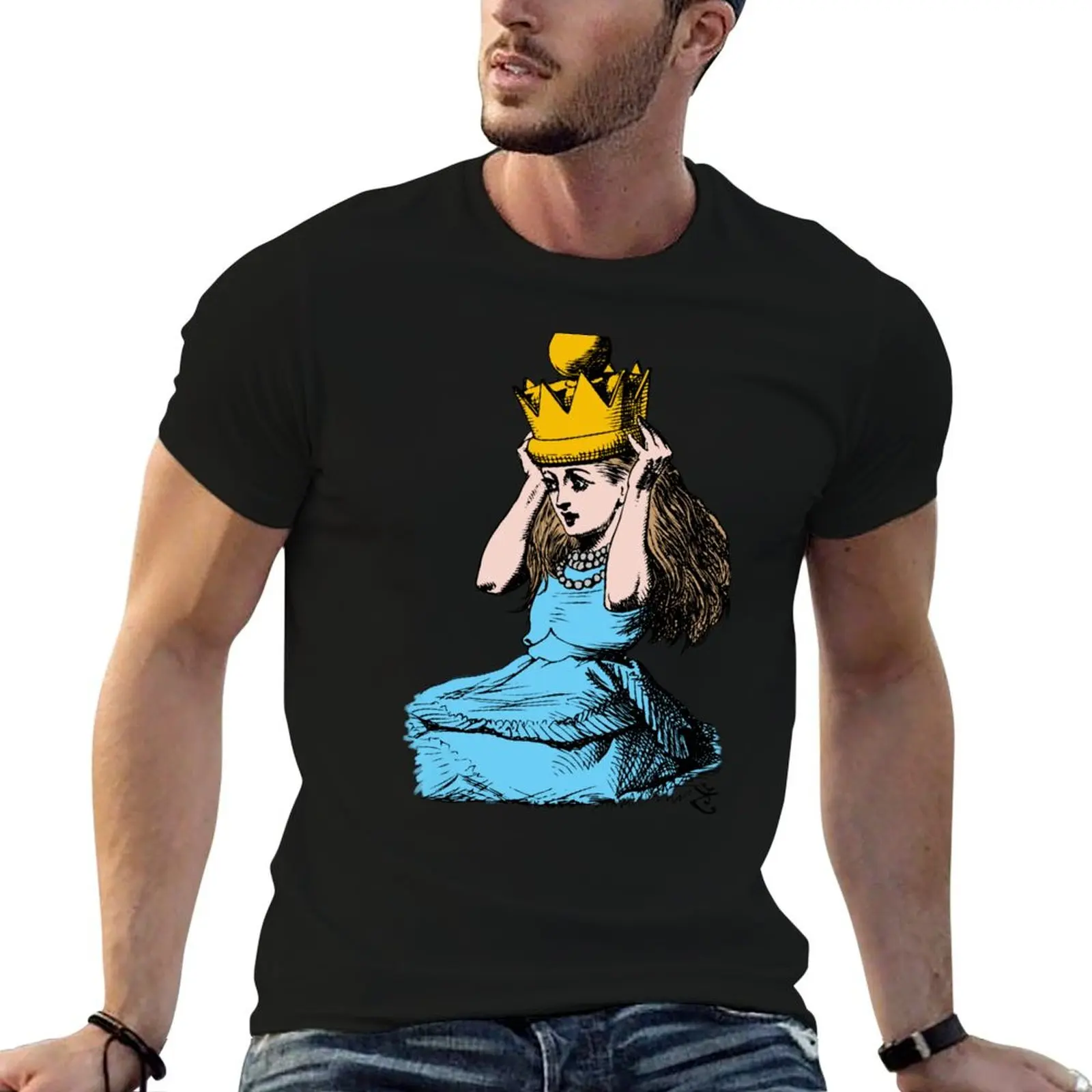 

Alice Crowned T-Shirt printed t shirts for man funny t shirts man man t shirt cotton high quality T-shirt
