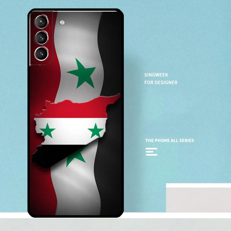 Flag of Syria Case For Samsung Galaxy S24 Ultra S21 S22 S23 Plus Note 10 Note 20 S8 S9 S10 S20 FE Coque