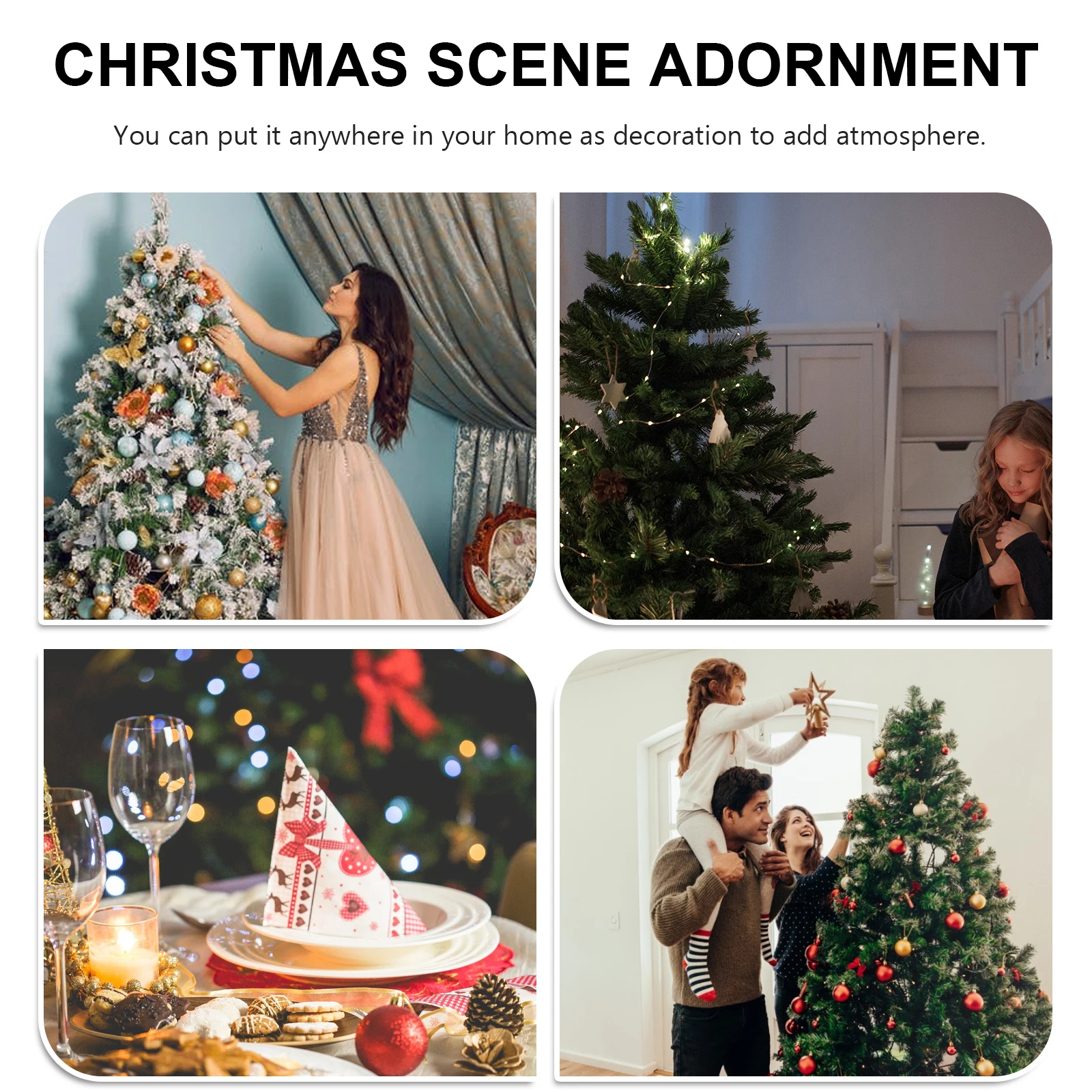 

12 PCS Birds Ornament Delicate Decor Artificial Exquisite Decorations Festival Christmas