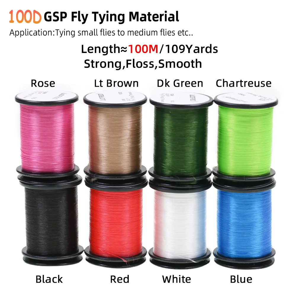 10D/20D/30D/50D/75D/100D/140D/200D GSP Hochfeste Polyethylen-Fäden Trocken/Nass Fliegenfischen Salzwasser Streamer Fliegenbindefäden – Detail 8