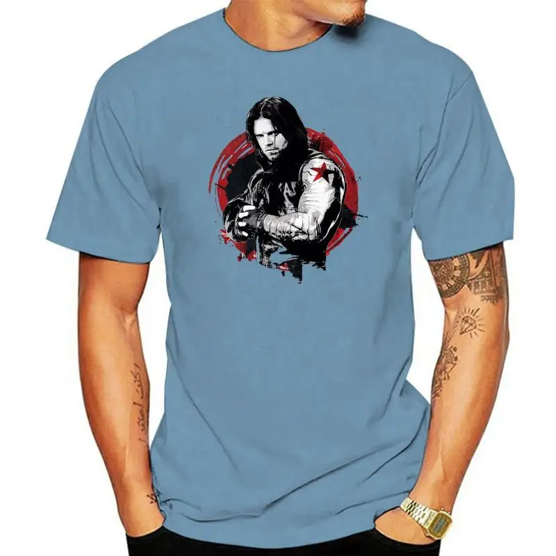 Personalized Civil War Winter Soldier T Shirts Men Punk T-shirt