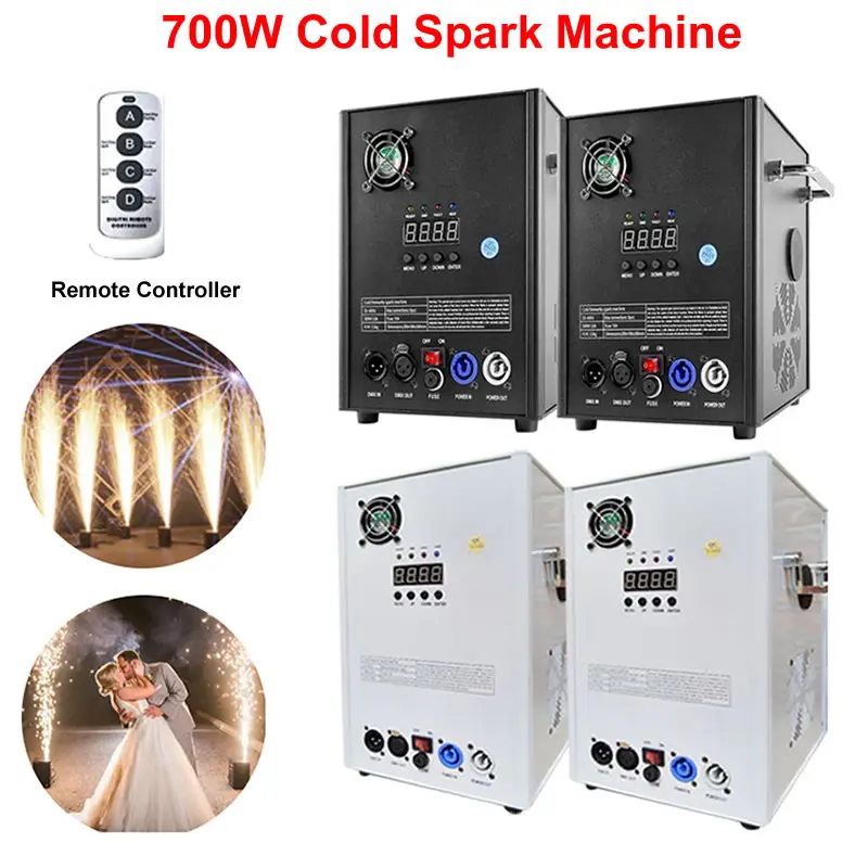 

Stage Cold Spark Machine Firework Fountain Sparkler DMX Remote Controller 700W for Wedding Party Celebration Stage DJ DISCO