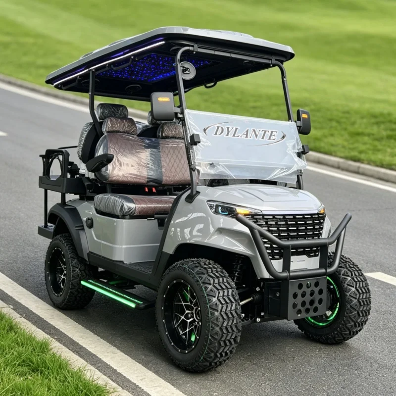 Upgraded Off-Road Lifted 48V/72V Golf Cart 4WD 2 4 6 8 Seater 4000W/7500W All Terrain Golf Buggy Rechargeable Lithium Battery
