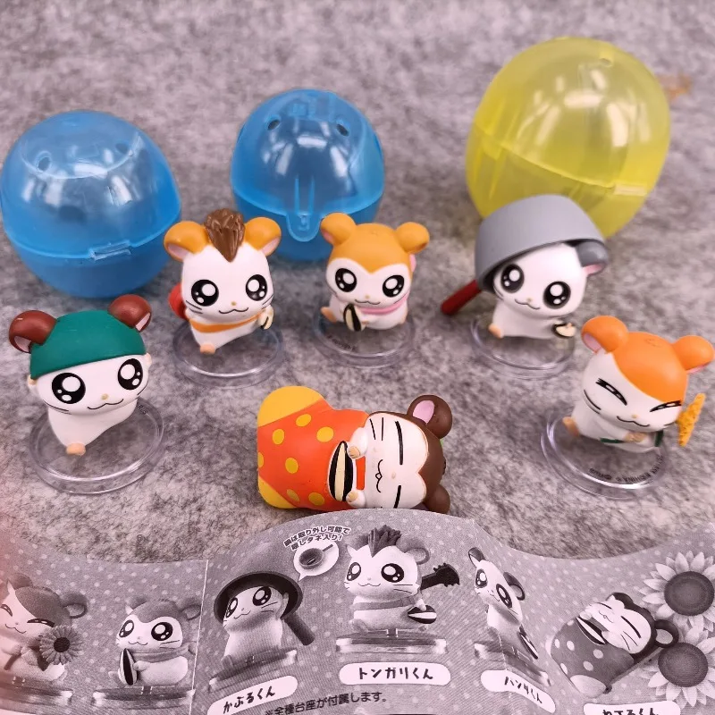 Anime Hamtaro Kawaii Puppe Figur Modell Gachapon Kapselspielzeug Blind Box Spielzeug Sammlerstücke Ornamente Geschenke für Mädchen und Jungen