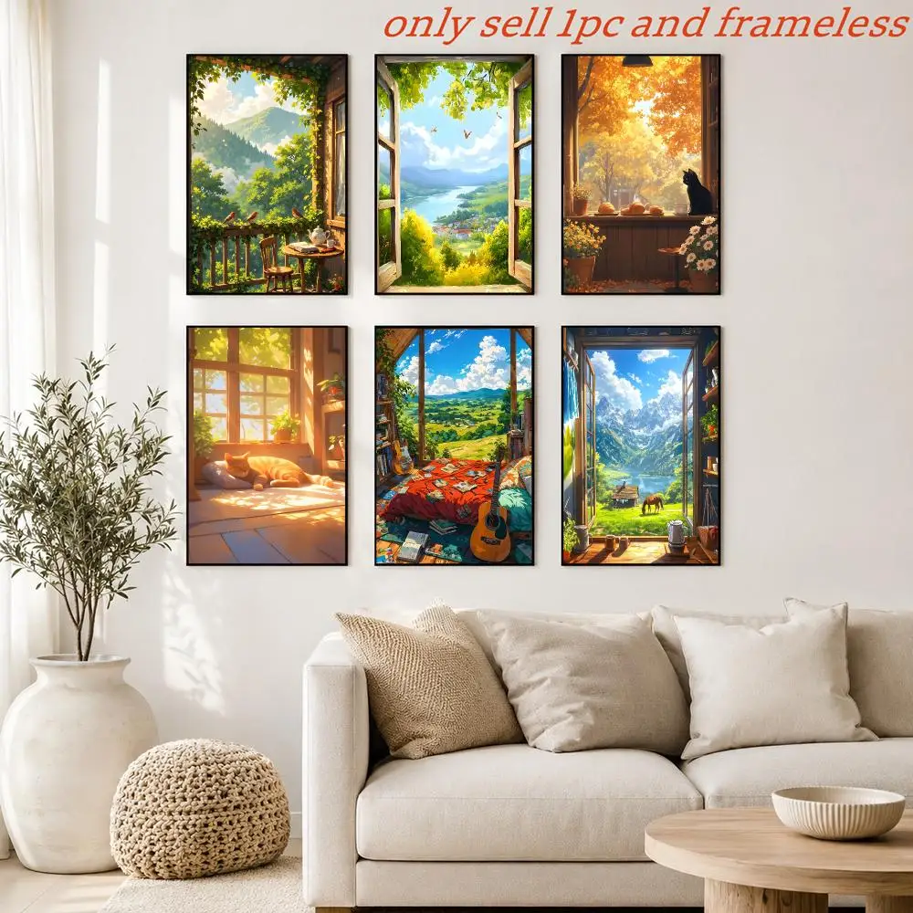 Poster Prints Cover Painting Wall Art Picture Living Room Home Decor Minimalist Urban Style Personal Art