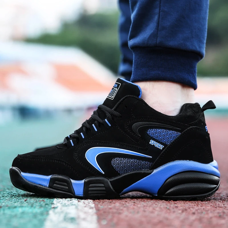 

Повседневные кроссовки, мужские противоскользящие дышащие уличные мягкие мужские туфли на шнуровке, женские плюшевые износостойкие кроссовки на толстой подошве для мужчин