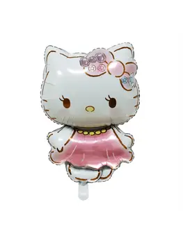 115個可愛三麗鷗Hello Kitty鋁箔氣球套裝 粉紅色卡通主題婚禮派對裝飾 女孩生日派對氣球 10 最佳銷售 Hello Kitty婚禮 - №5