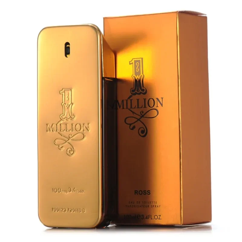 Luxury Scent Premium Men's Fragrance Gold One Million 100ml Eau De Parfum Spray for Men Woody Notes Long Lasting Homme Perfume