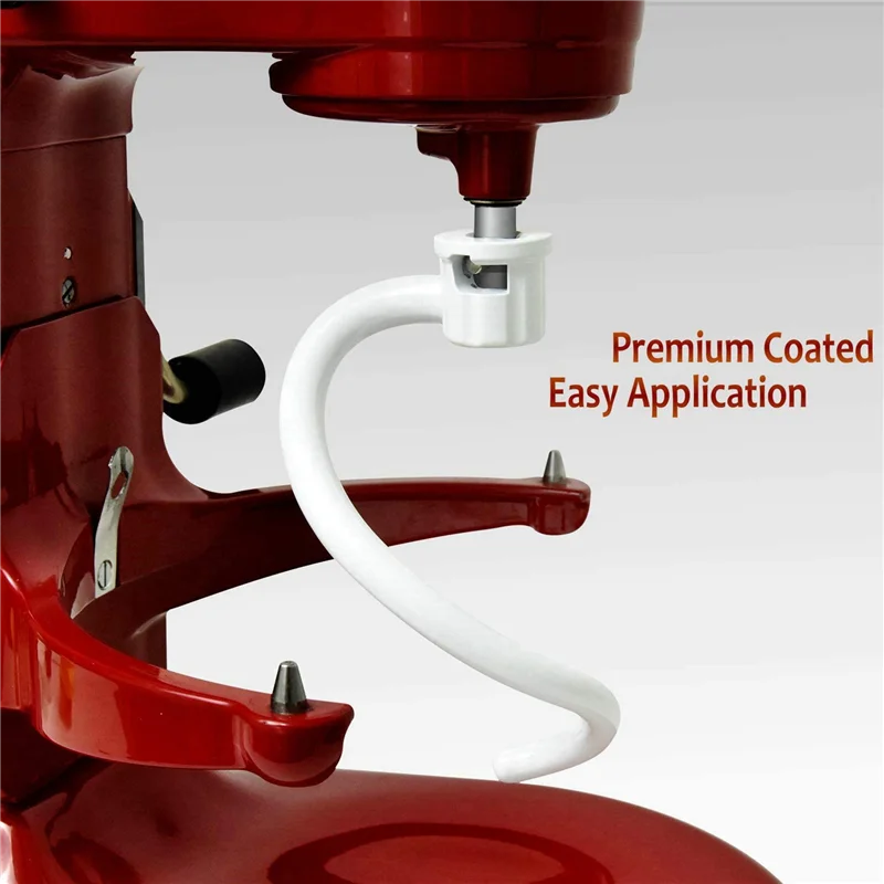 LITE-2X خطاف عجين معدني مطلي حلزوني خطاف عجين معدني مطلي حلزوني - يناسب نماذج رفع وعاء خلاط المطبخ