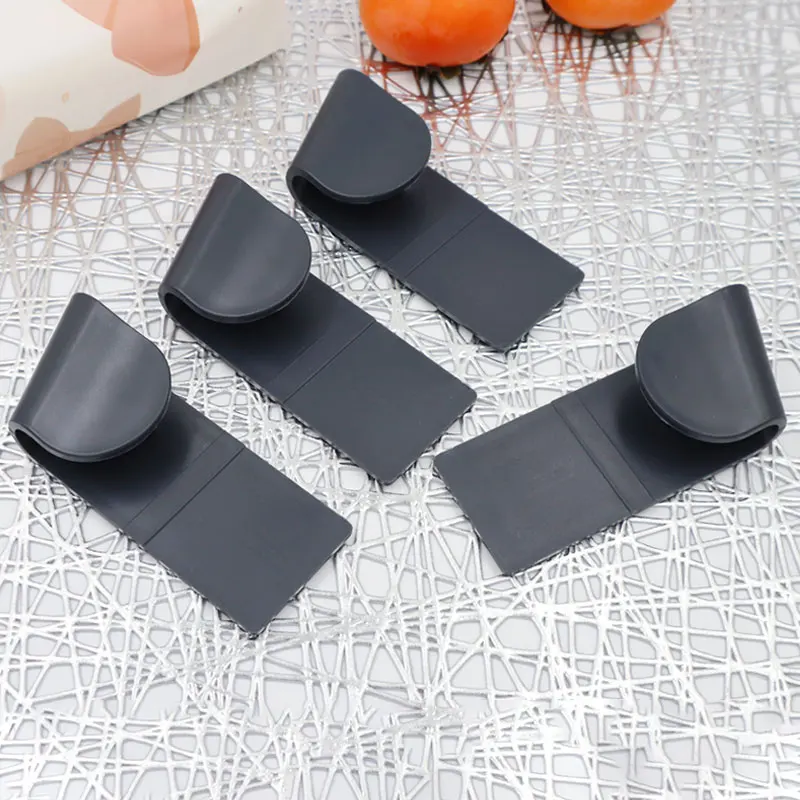 6pcs/Set Pot Lid Holder Wall-Mounted Hanging Holder for Pan Pot Cover Rack Plastic Kitchen Storage Rack Kitchen Organizer