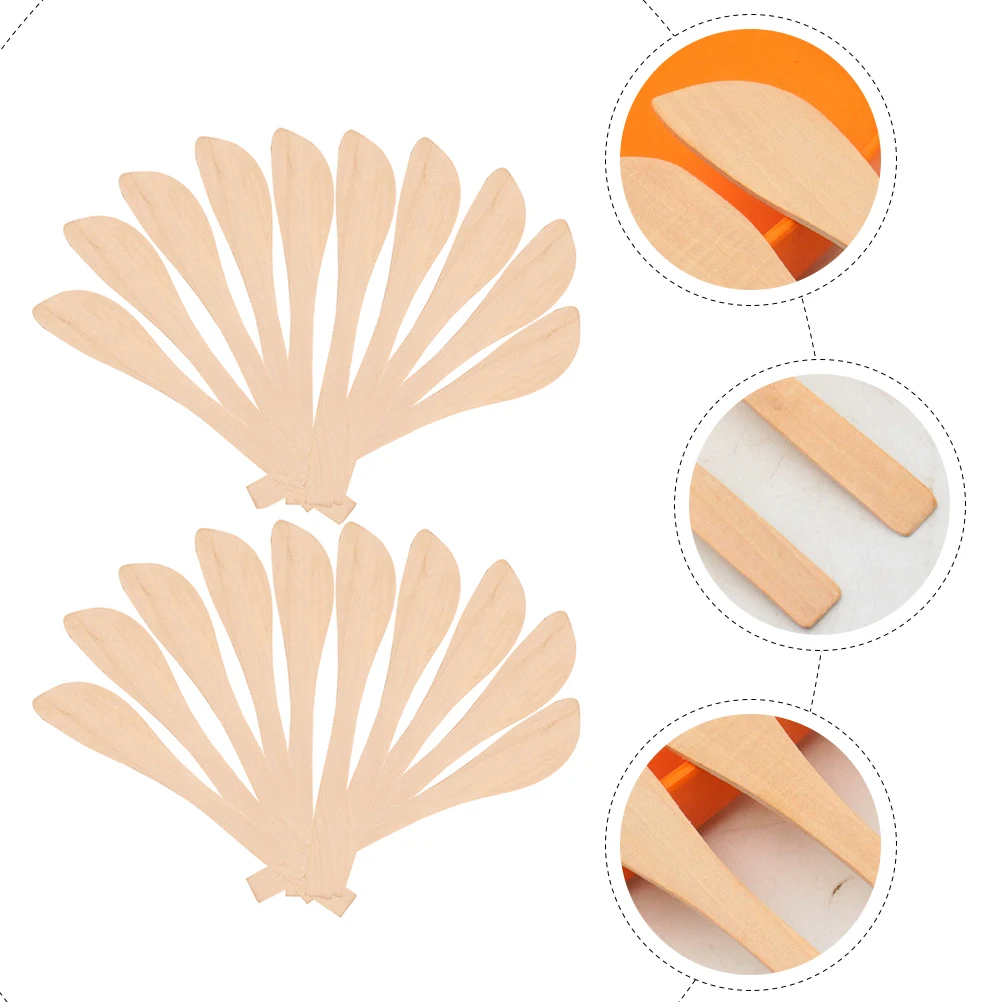 

20pcs Dumpling Stuffing Spoon Wooden Household Scoop For Kitchen Wonton Filling Tool Food Spoon Practical Convenient Use Baking