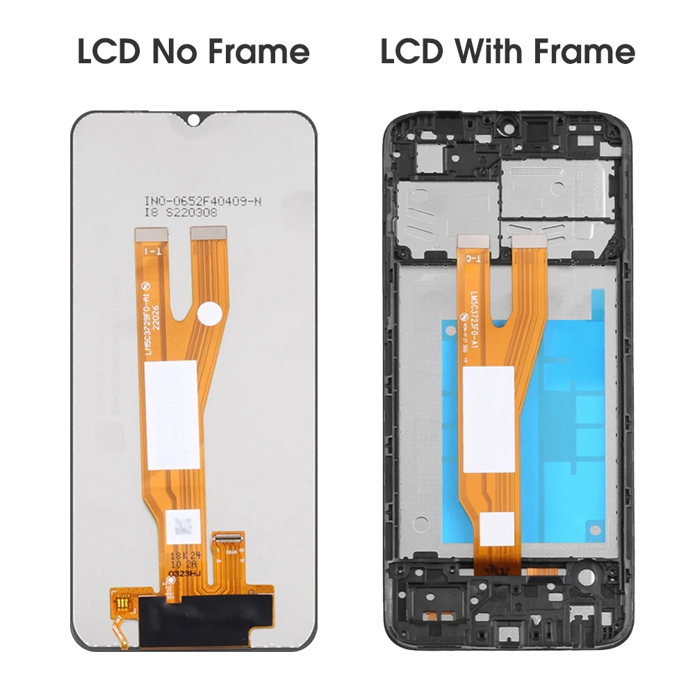 6.5'' LCD For Samsung A04 A045 Display Touch Screen A045F A045F/DS Digitizer Assembly Replacement With Frame Repair Accessories