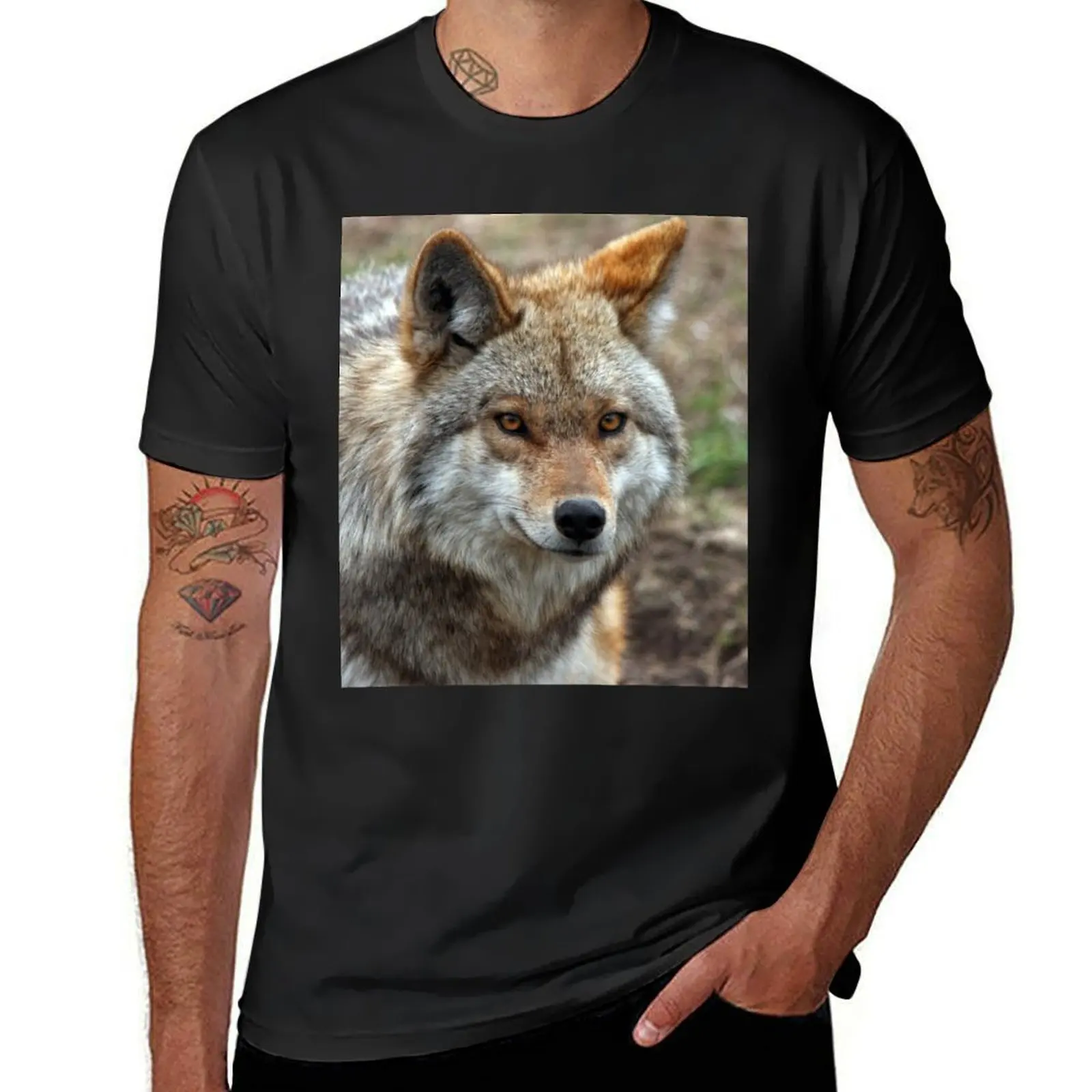 Coyote T-Shirt tops plain summer tops t shirts for men graphic