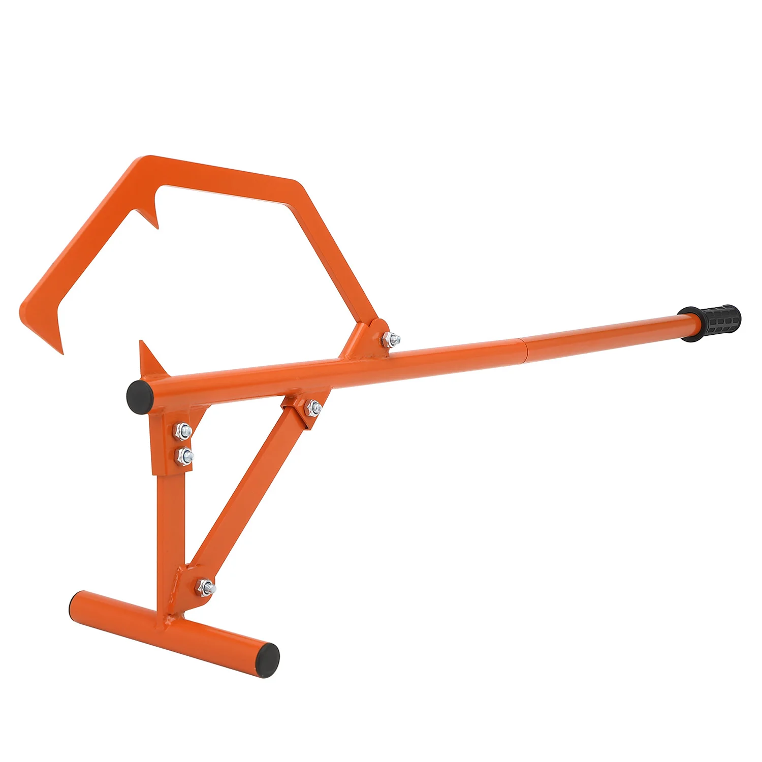 Cant Hook Holzroller, Hochleistungs-Holzdrehwerkzeug aus Kohlenstoffstahl mit verstellbarem Haken und ergonomischem Gummigriff, tragbarer Holzroller für sicheres Holzschneiden und