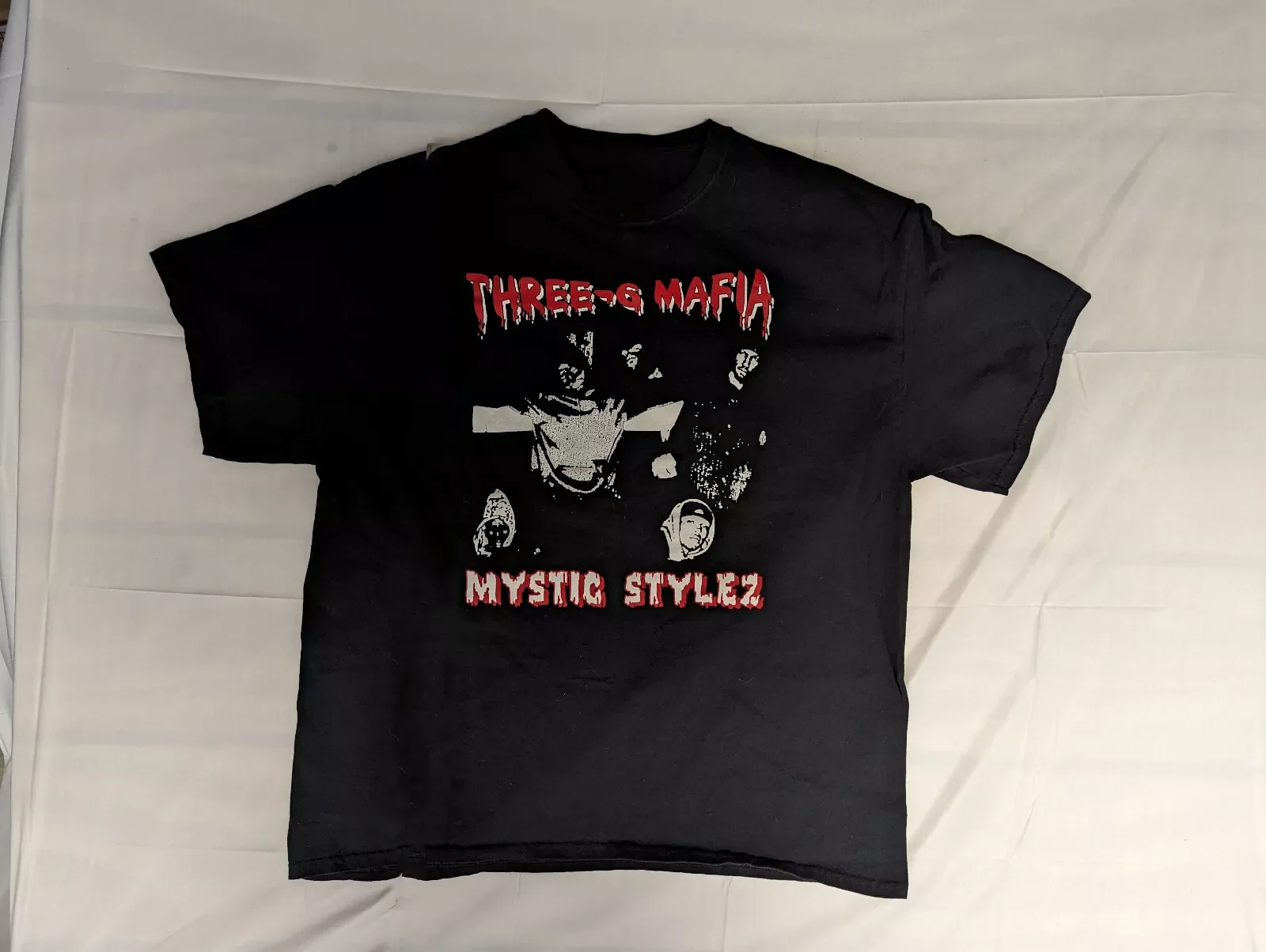 Three 6 Mafia Black T-Shirt Cotton Full Size Unisex S-5XL PP838