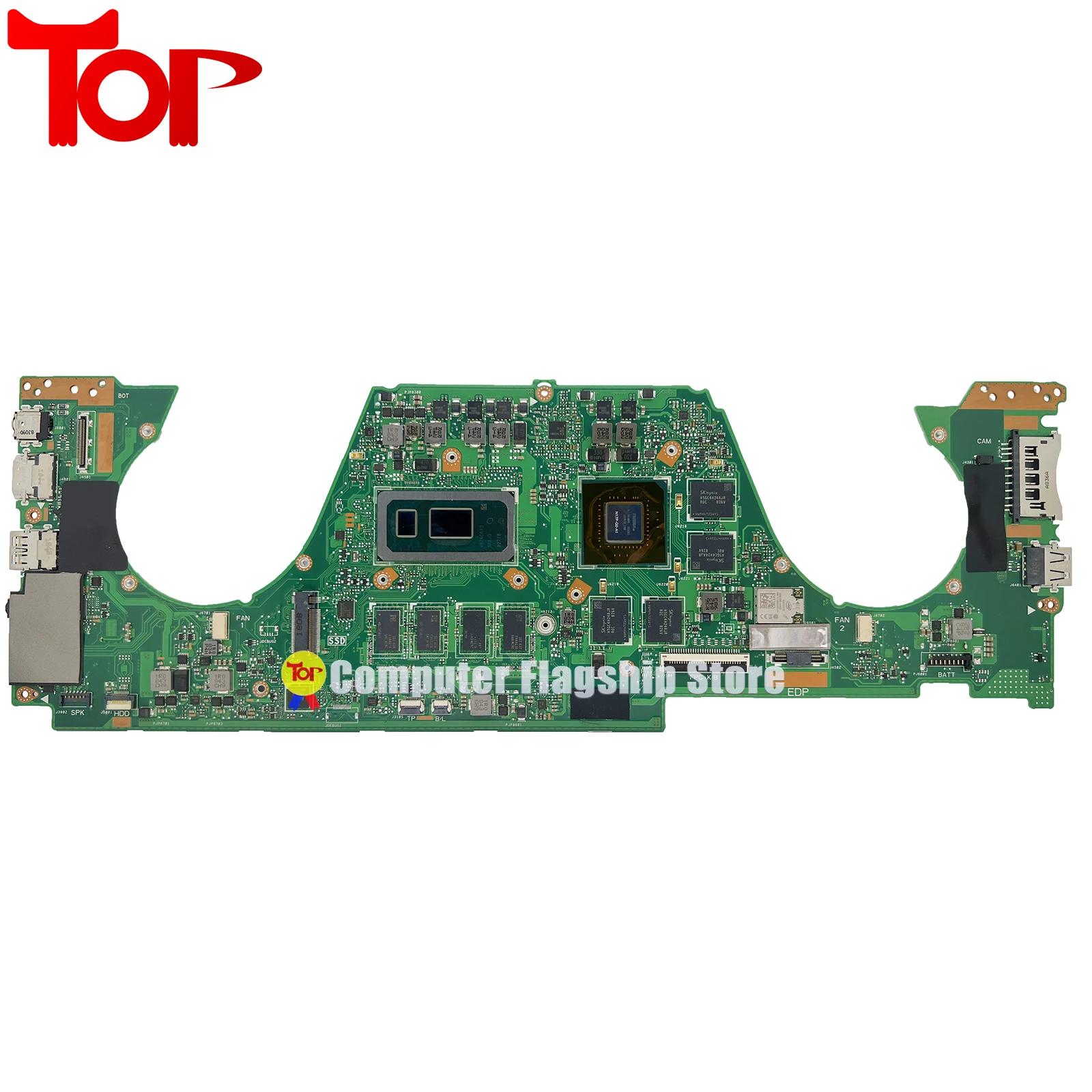 KEFU UX562FD Laptop Motherboard For ASUS Q536FD UX562F I5-8265U I7-8565U 12G/RAM GTX1050 Mainboard 100% Working