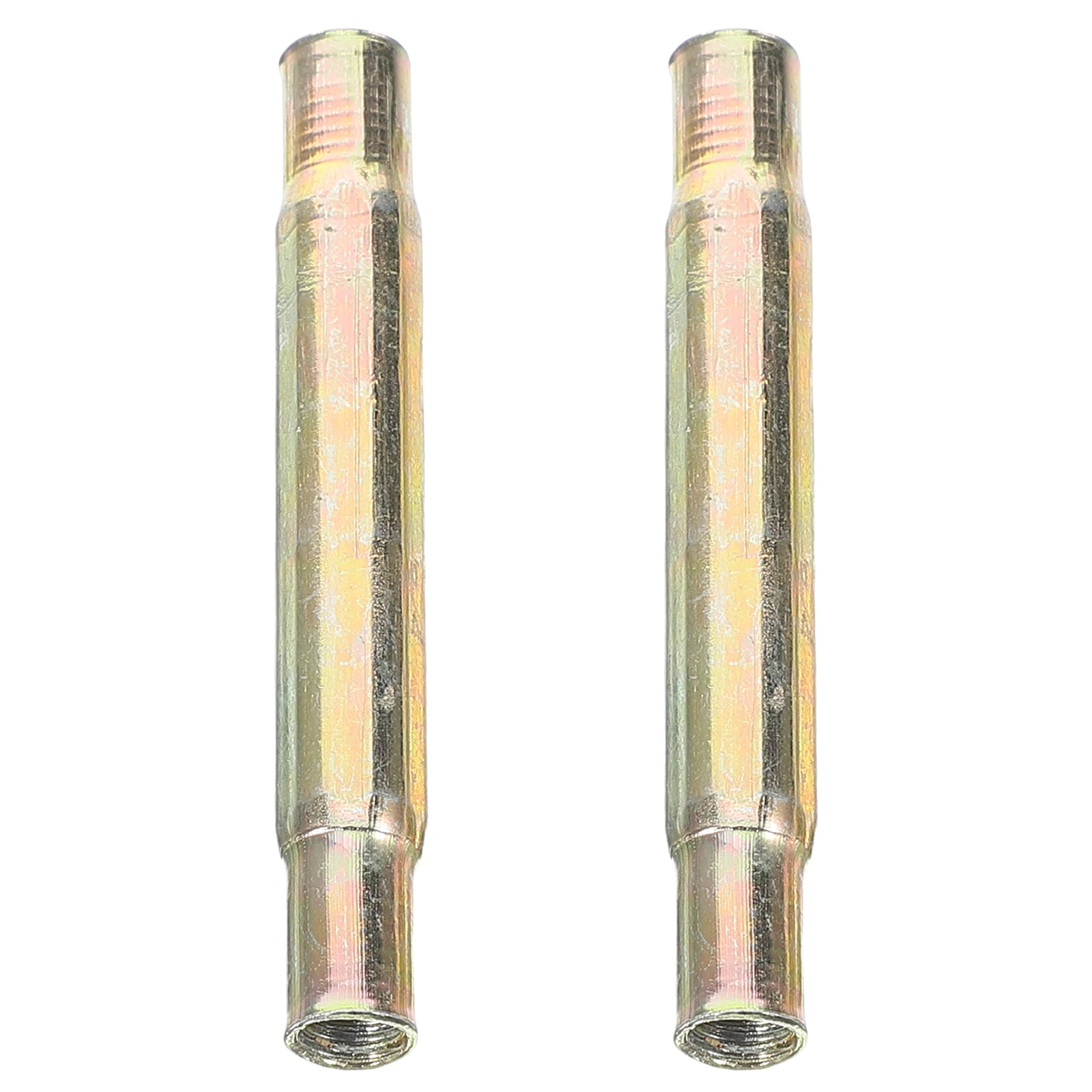 

2 Pcs Door Pipe Safety Accessories Handle Connectors Connecting Tubes Stainless Steel Security Devices