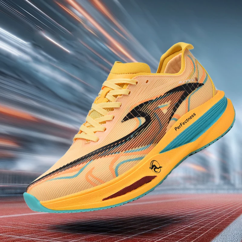 

Men Running Shoes Carbon Board Speciality Marathon Sports Breathable Light Women's Comfortable Outdoor Nonskid Road Sneakers