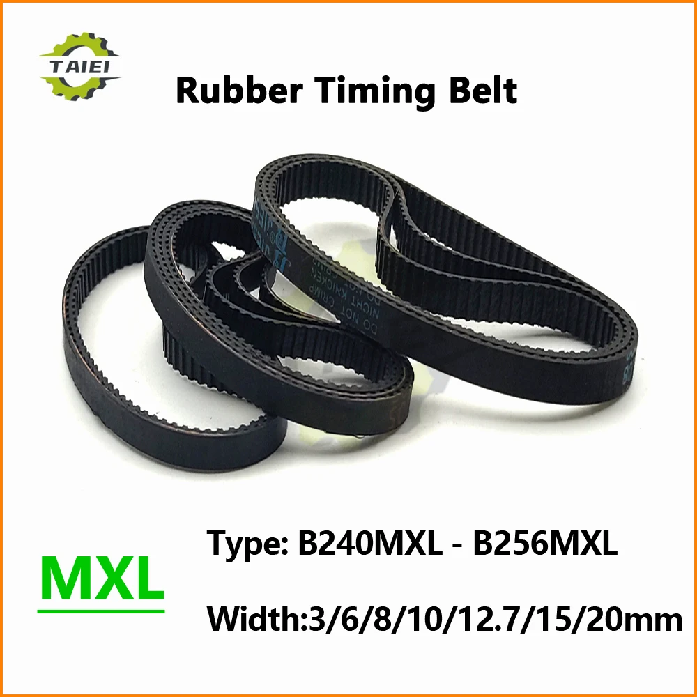 

MXL Rubber Synchronous Belt B212 B214 B215 B216 B219 B220 B221 B222 B224 B225 B226 B227 Width 3-20mm MXL Timing Drive Tooth Belt