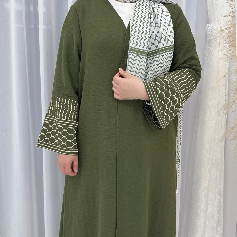 Abaya Cardigan Ramadan Khimar Abaya Saudi Arabia Turkey Islam Muslim Dress Prayer Clothes African Embroidery Dresses For Women