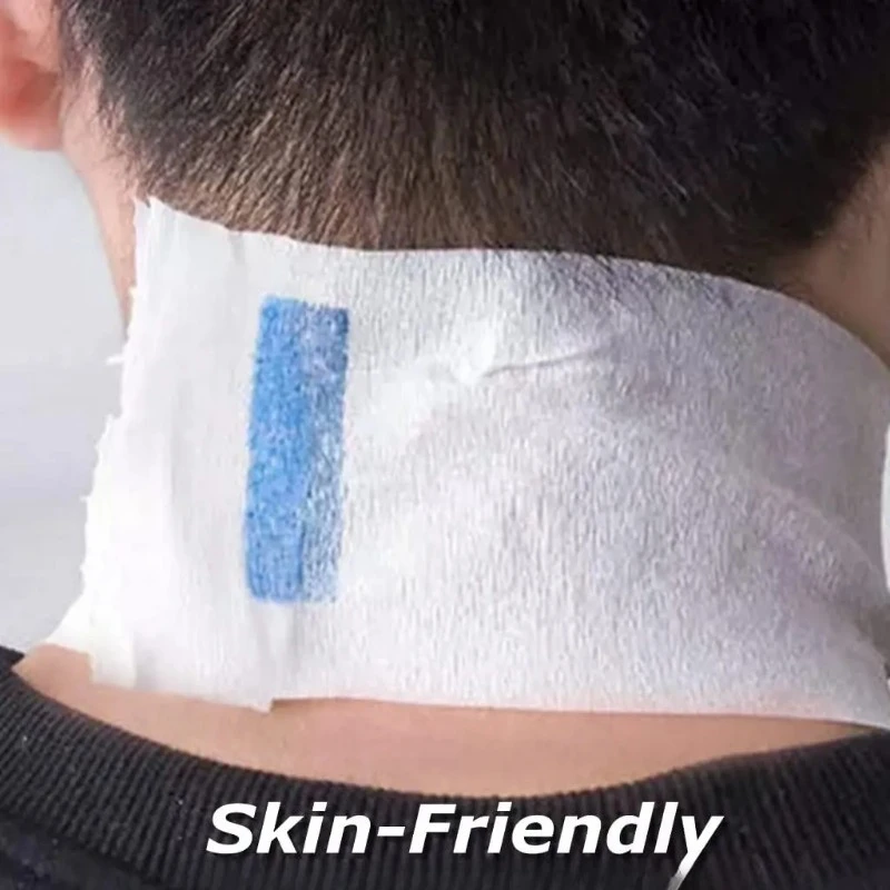 Barber Professional Neck Paper Barber Disposable Tissues Collars Tapes Salon Hairdressing Necks Covering Tools Accessories Black
