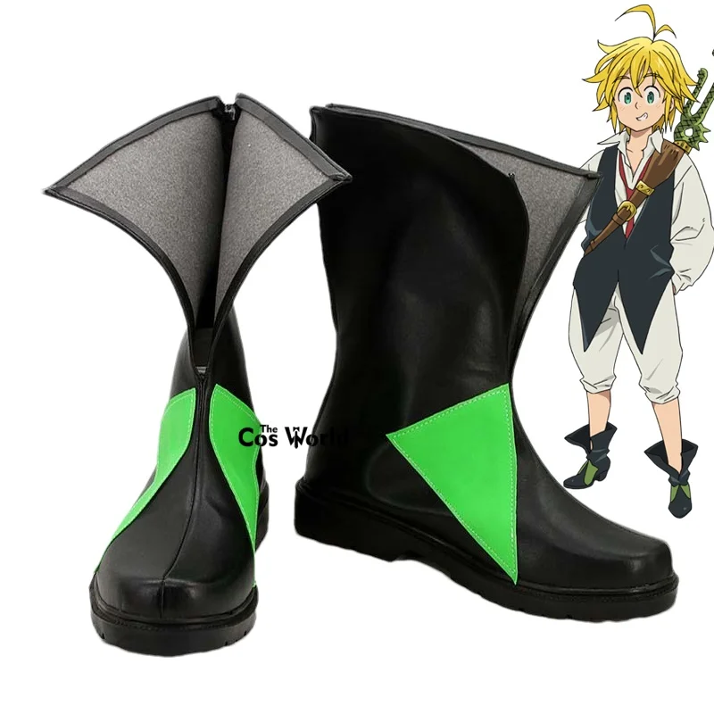 Dragon's Sin of Wrath Meliodas Anime Customize Cosplay Flat Shoes Boots