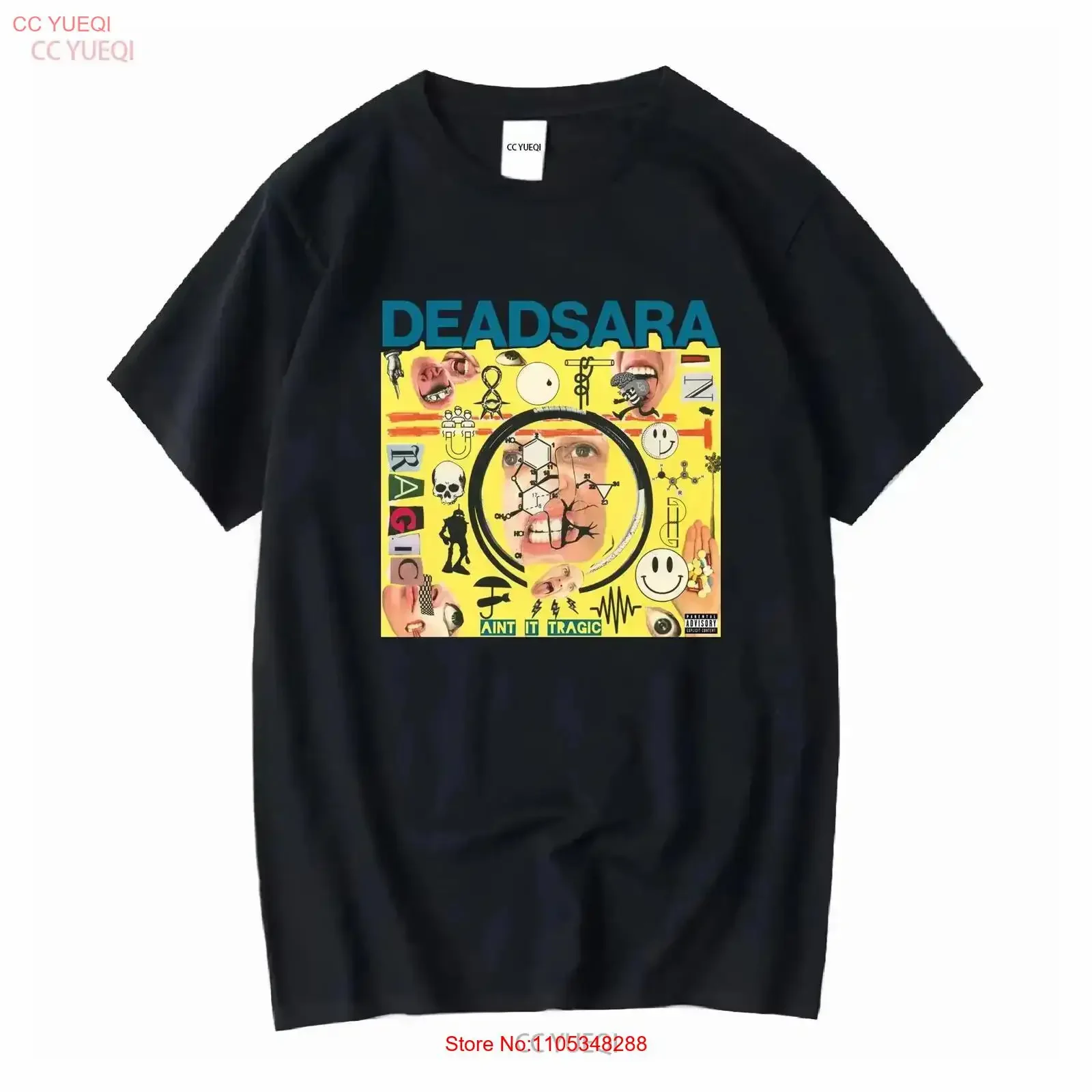 Camiseta de algodón vintage lavada de la banda Dead Sara con el álbum Ain't It Tragic, talla S-5XL para adulto, ropa de diseñador elegante para uso diario