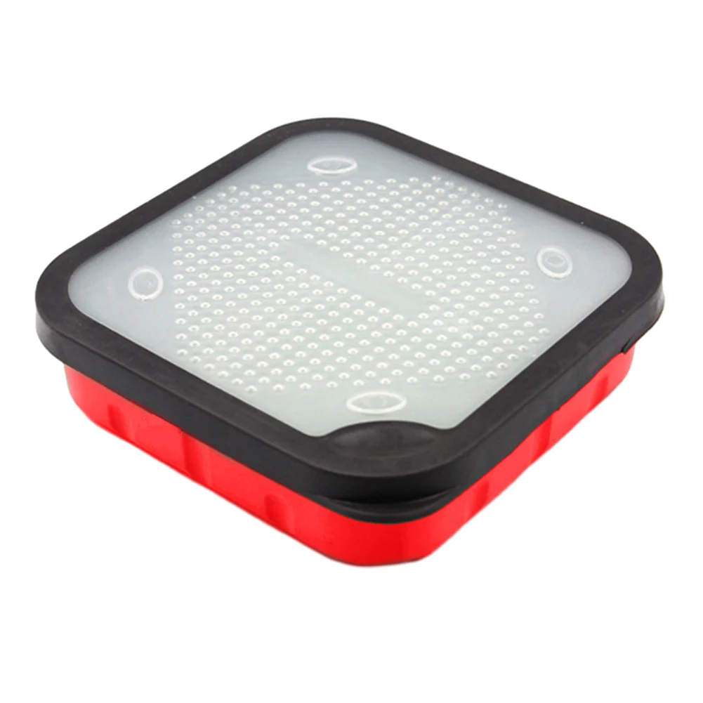 Color Red Carp Fishing Accessories High quality Plastic Silicone Edge Breathable Hole Design Convenient To Open