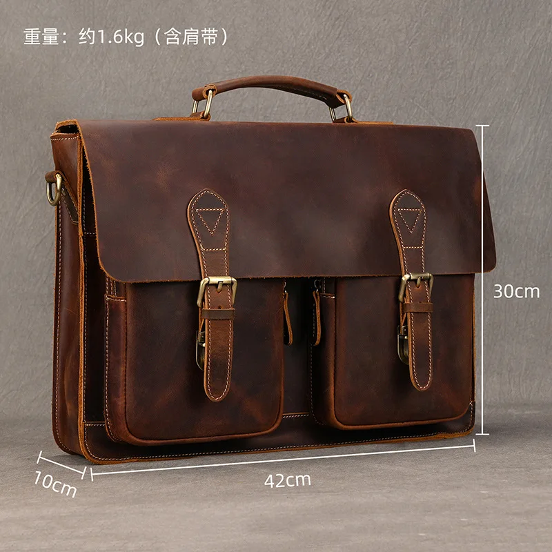 Borsa Valigette da viaggio Uomo Spalla Valigette moda business Borse in pelle multifunzionali Aktetassen MHGWB