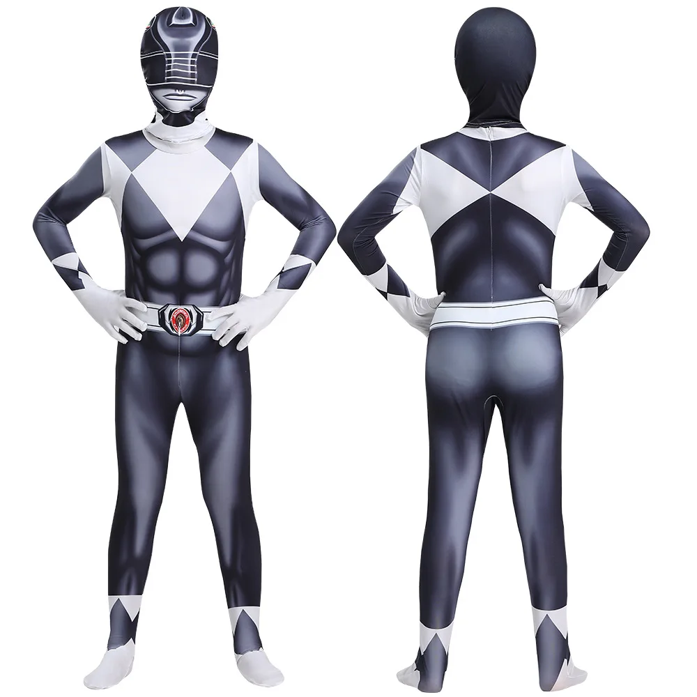 Volwassen Kinderen Superheld Power Samurai Sentai Shinkenger Rangers Kostuum Cosplay Volwassen Jumpsuit Jurk Halloween Party Zentai Suits