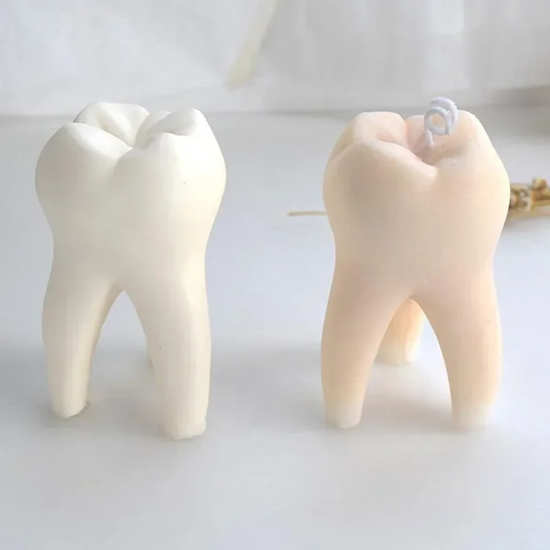 Large Tooth Candle Mold Creative Tooth Incense Candle Gypsum Silicone Mould for Baking Decoration Kitchen Accessories