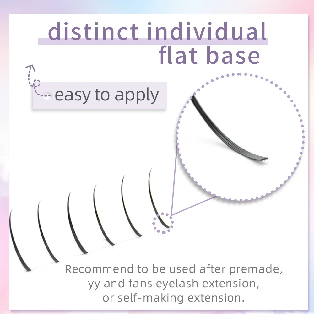 NAGARAKU A Shape Tapered Flat Base  Fluffy Eyelash Extension Spikes Matte Cluster Make up