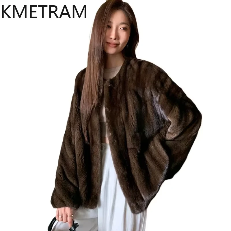 Natural Whole Mink Fur Jacket Womans Clothing Luxury Short Fur Coat Women High Quality Jackets for Winter Fourrures Femmes 2024