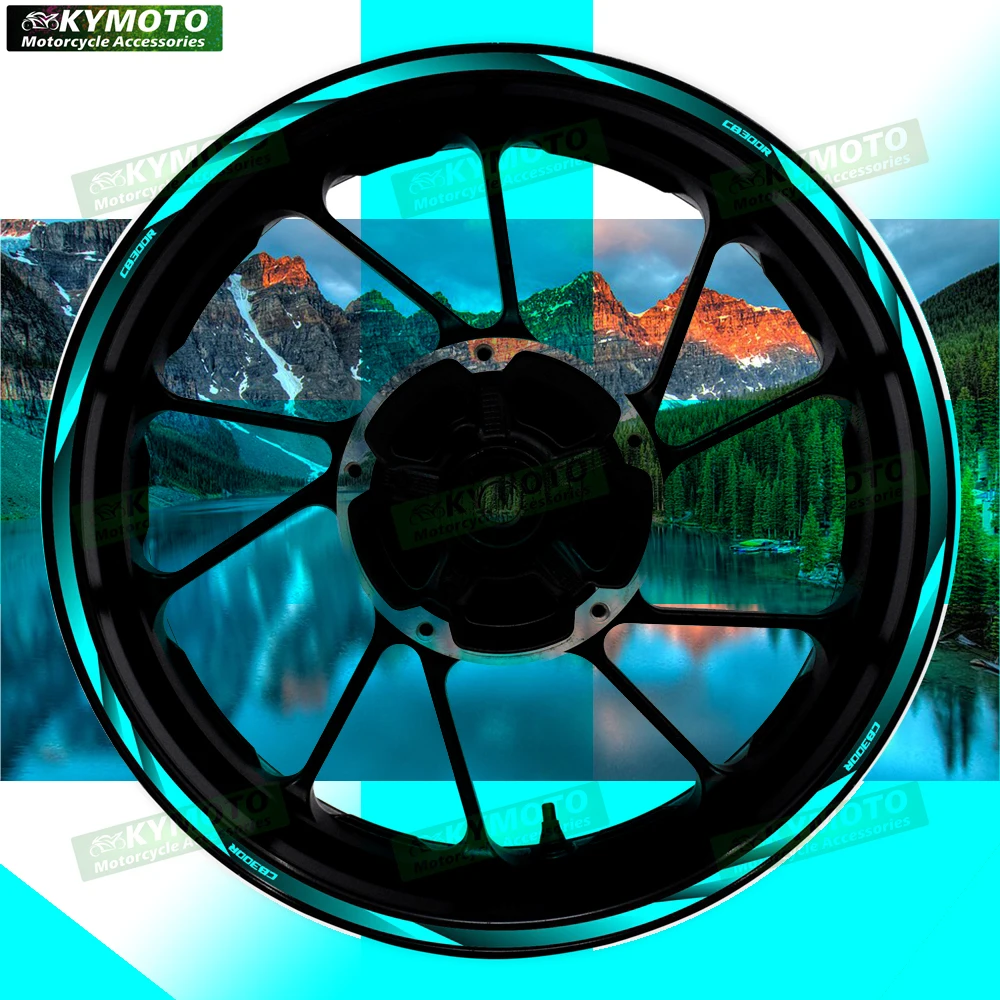 

Для HONDA CB300R CB 300R аксессуары для мотоциклов 17-дюймовые наклейки на передние и задние колеса обтекатель светоотражающие наклейки украшения