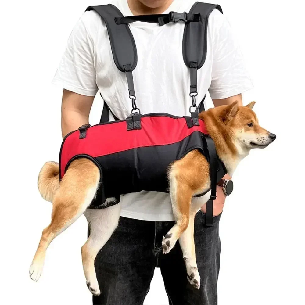 Durable Creative Horizontal Hugging Backpack Waterproof Adjustable Strap Small Medium Dogs Outdoor Travel Hiking Carrying Bag