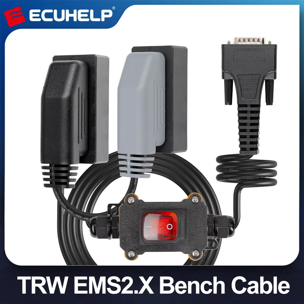 For Volvo Renault TRW EMS2.X Bench Cable for ECUHELP KT200 II / KT200 ECU Programmer, Support TRW EMS 2.2 / EMS 2.3 / EMS 2.4