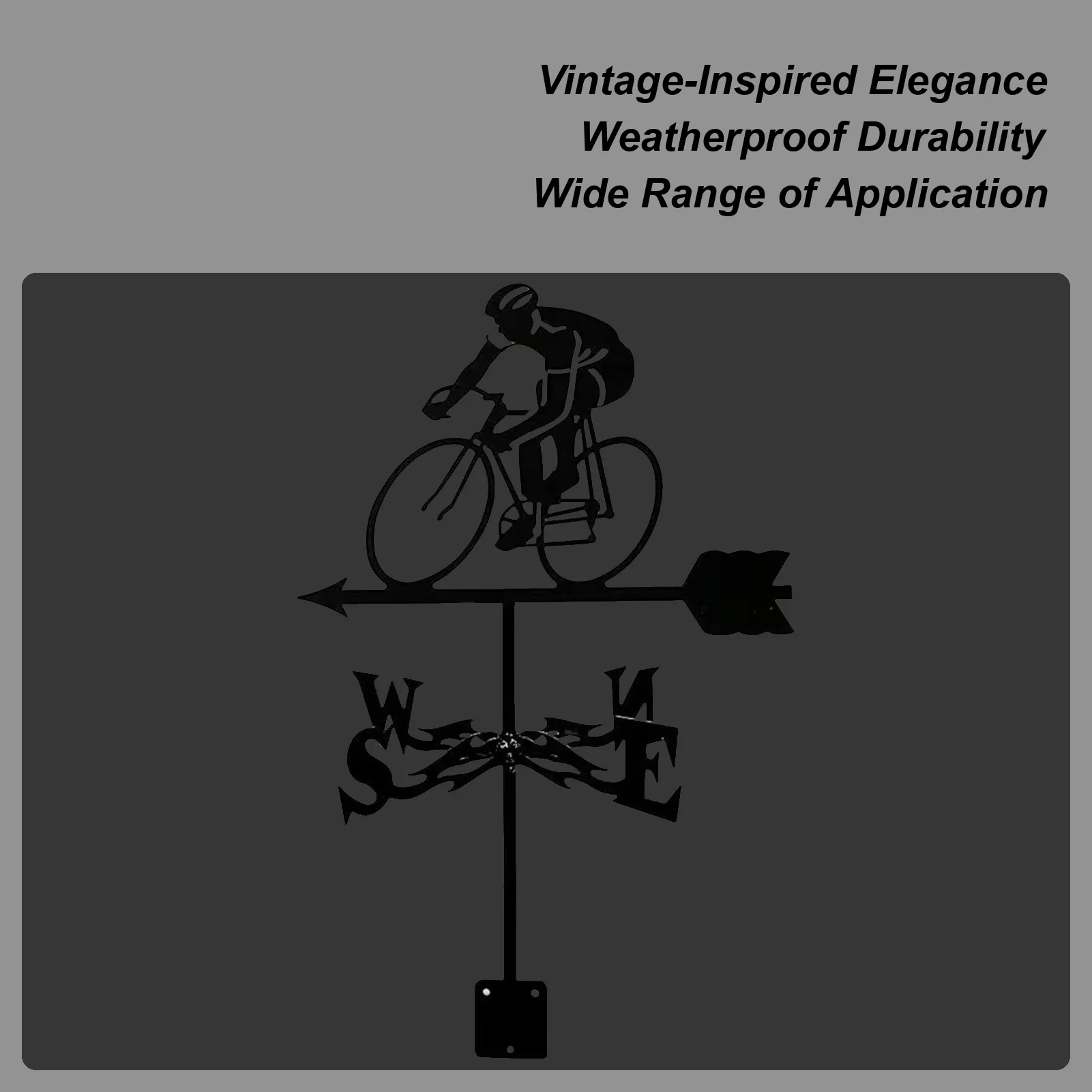 Флюгер для садовых велосипедистов, флюгер, флюгер, флюгер, колышек на крышу, индикатор направления, украшение для Paddock, беседки, лужайки