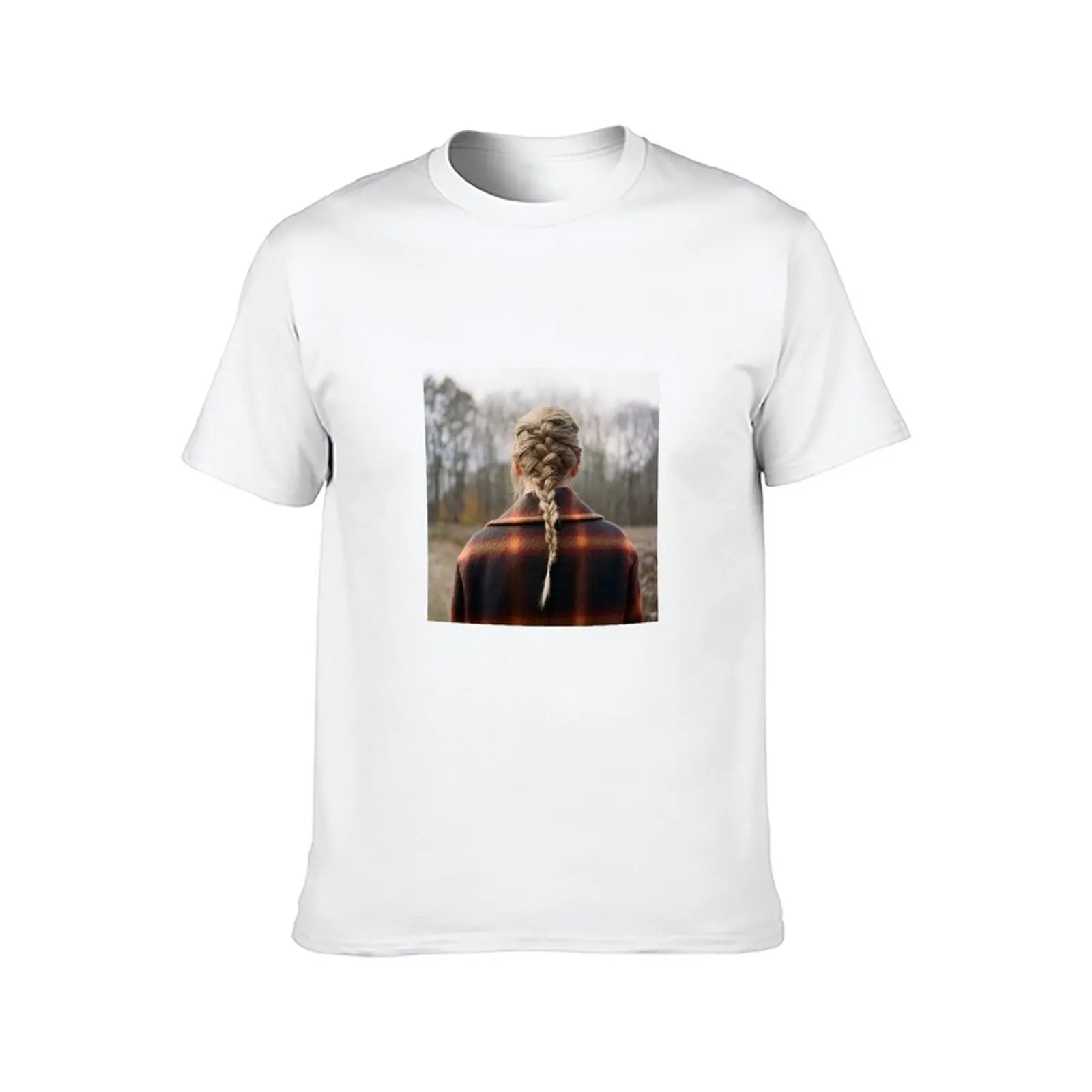 Evermore Cover Artwork Taylor Swift T-Shirt sweat T-shirts oversize plain white t shirts men