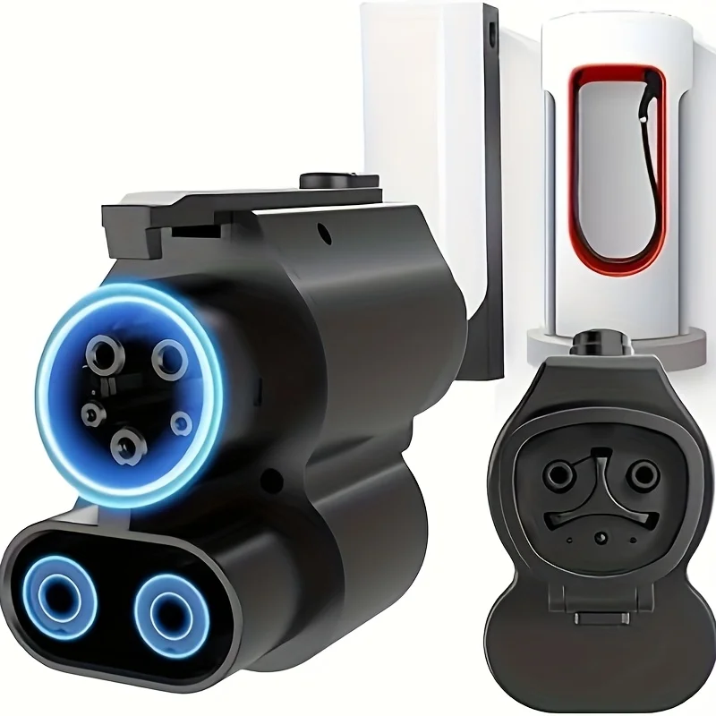 

NACS to CCS1 Charging Adapter, Max 250kW 1000V, for Tesla V1/V2/V3/V4 DC Supercharger Station, Fit for R1T, R1S, R2, R3 Ford EVs