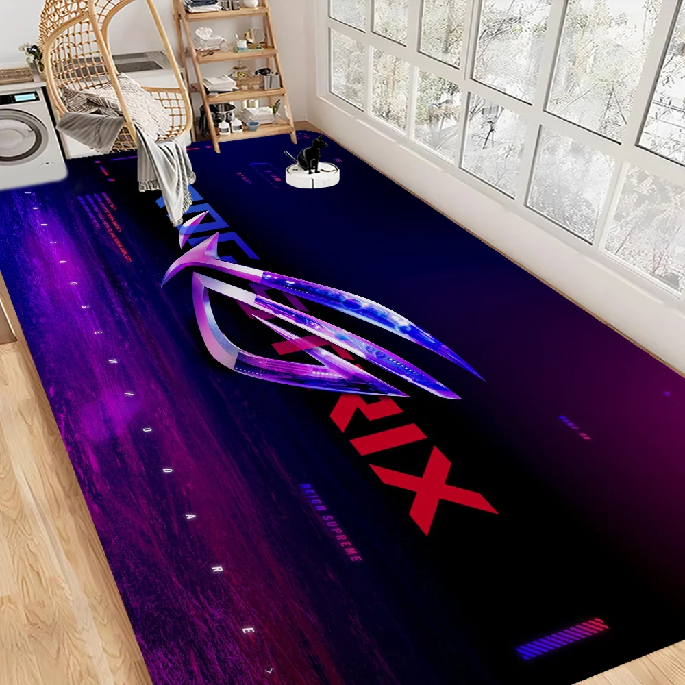 A-ASUS R-ROG tapete de porta lavável antiderrapante sala de estar sofá cadeiras área tapete cozinha capacho área