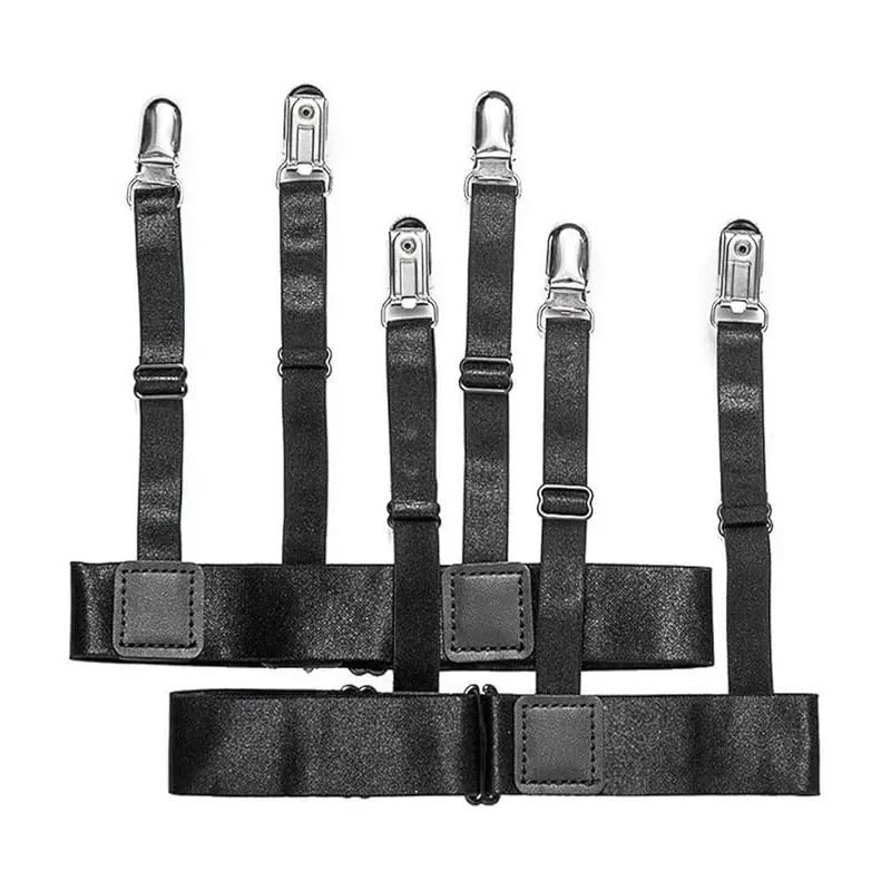 1Pairs قميص رجالي يبقى حامل حاملي قميص قابل للتعديل لرباط الدس وحامل تأمين موقف القميص للرجال #5