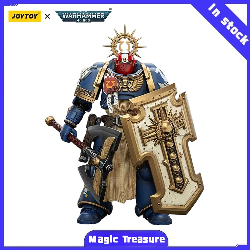 

【MT】JOYTOY Warhammer 40K Ultramarines Metaurus с Power Axe Stormshield и плазменным пистолетом, модель 1/18 экшн-фигурки