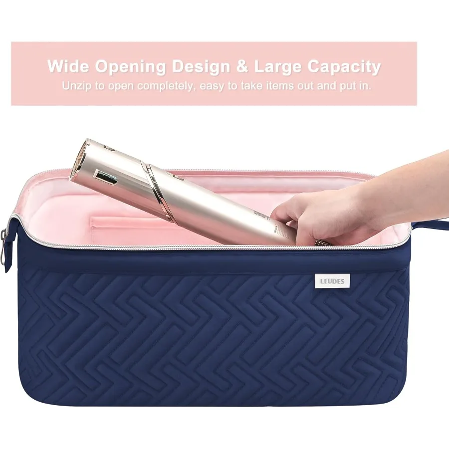 Portable and Waterproof Travel Bag for Hair Tools: Ideal Organizer for Shark Flexstyle Air Wrap Dryer Flat Iron and Curling Iro