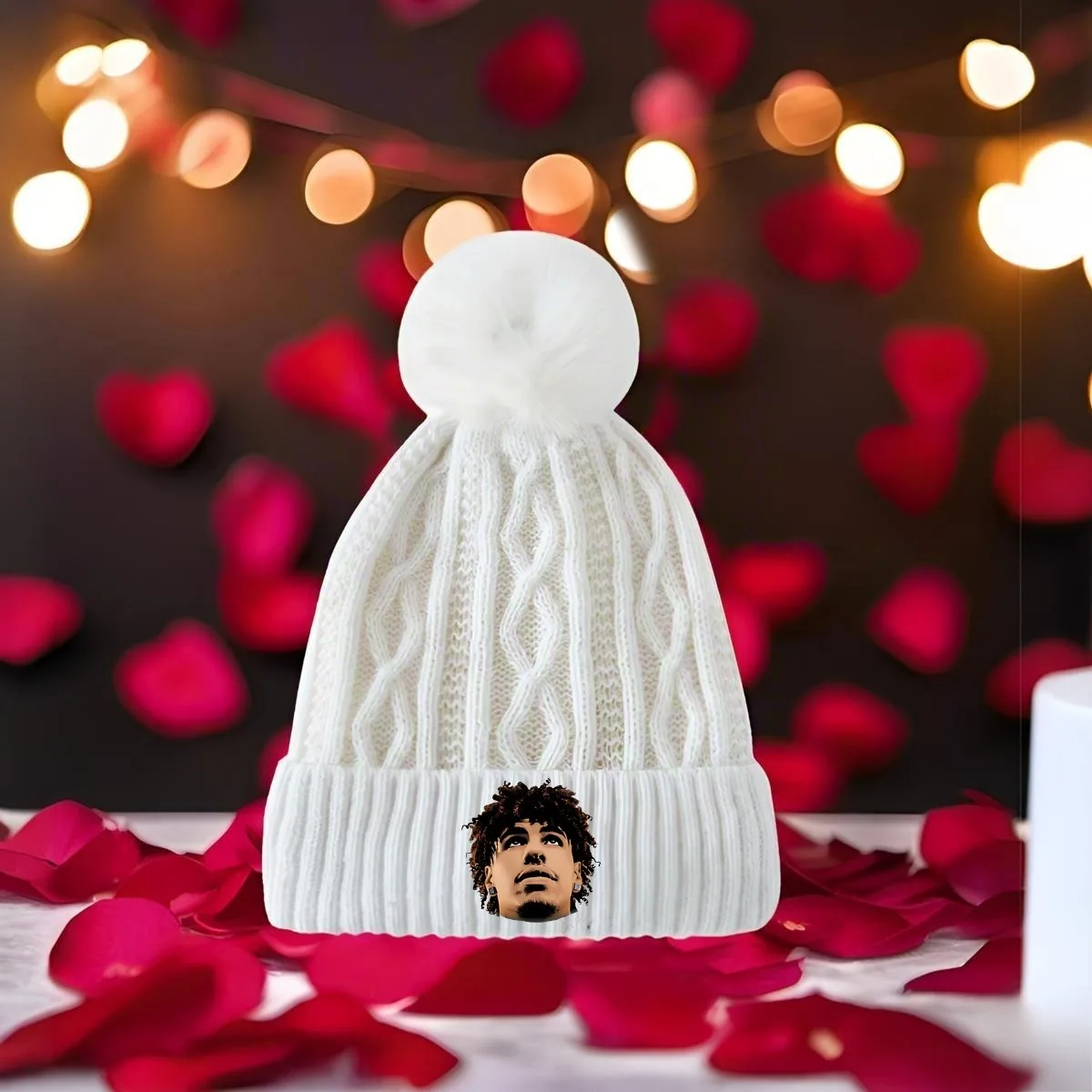 LaMelo LaFrance Ball Nuevo gorro de invierno cálido y multicolor con pompón unisex y diseño estampado elegante para hombres y mujeres