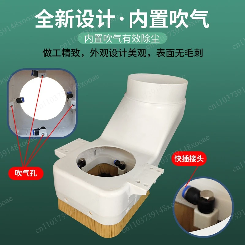 Industrial 9KW Wood Router with ATC & Dust Extraction Hood – Heavy-Duty Cutting System with Material-Holding Pressure Roller