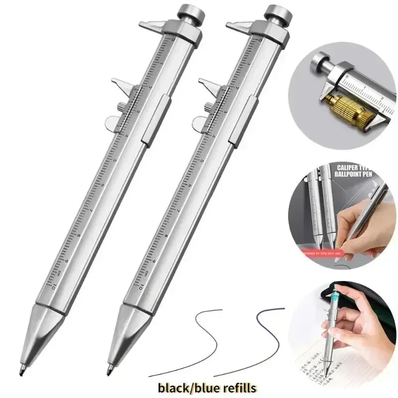 Multifunction Gel Ink Pen Vernier Caliper Roller Ball Pen Stationery Ball-Point Ball-Point 0.5mm